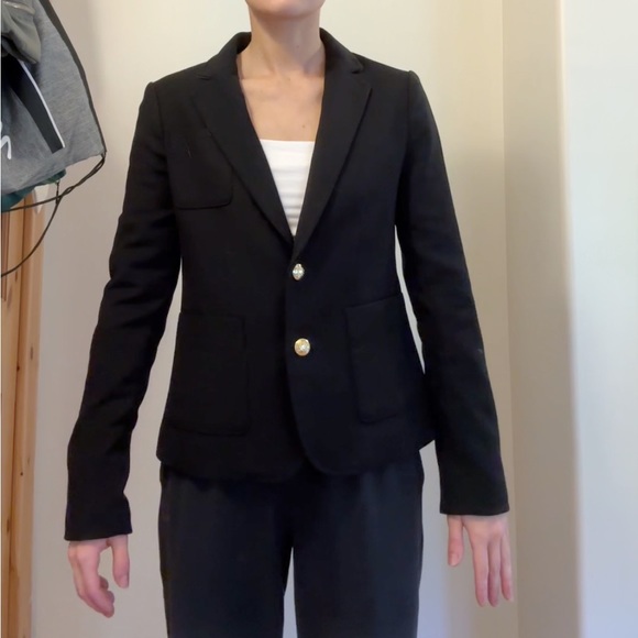 Vintage banana republic black blazer size 0 (fits like a 2/small) - Picture 4 of 5